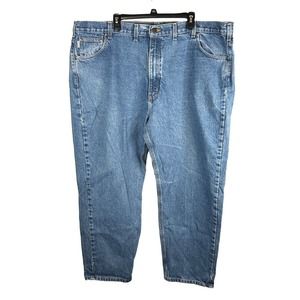 Carhartt Mens Size 46 X 30 B17 DST Relaxed Fit Denim Work Blue Tapered Jean